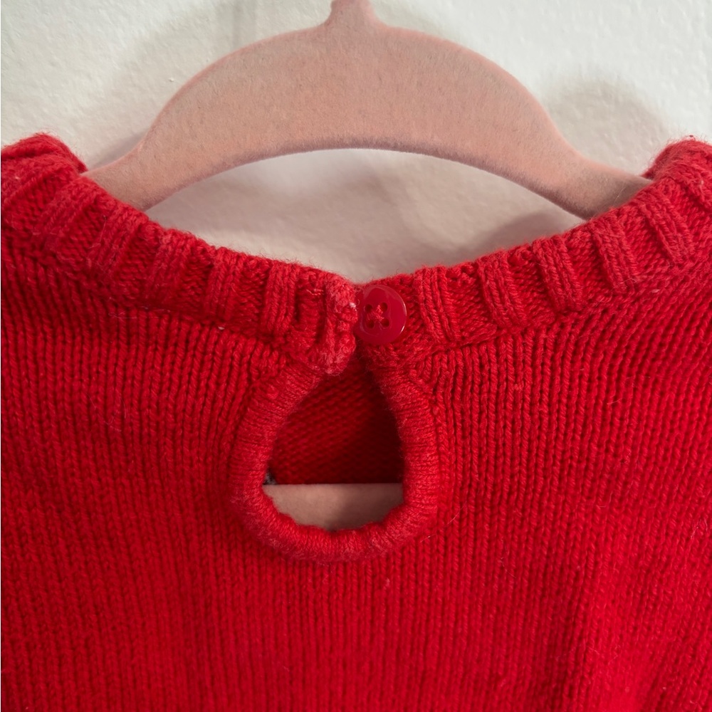 Toys’R’Us Disney Red Minnie Mouse Sweater with puff bow size 9M - Picture 3 of 6